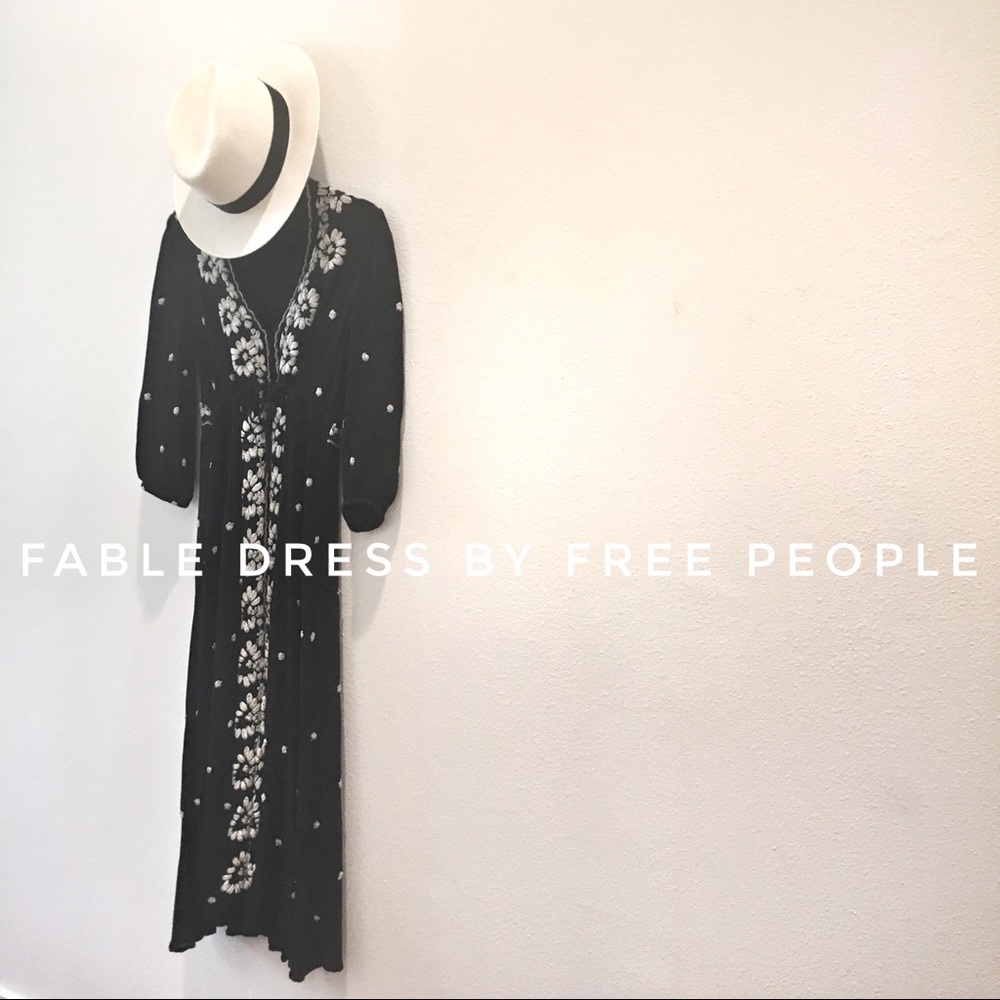 Embroidered Fable Midi Dress by Free People